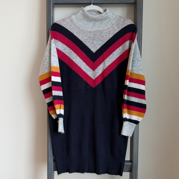 MINKPINK Chevron Colorblock Sweater Dress – Size XS – Great Condition - Picture 1 of 3